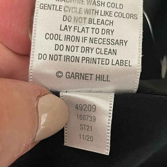 garnet Hill Black Maxi Dress, High Surplice Neckline, Button Back, Med - Picture 10 of 11